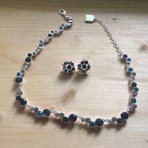 Anne Klein necklace w/ matching clip on earrings